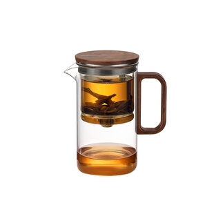 尚明磁吸飘逸杯泡茶壶泡茶办公家用专用玻璃茶壶高端茶水分离杯