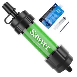 绿色sawyer索耶净水器mini款-0.6L/分钟滤速过滤器户外生存装备