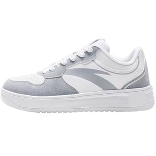 安踏轻松板鞋男鞋2026新款厚底小白鞋增高休闲鞋轻便百搭运动鞋子