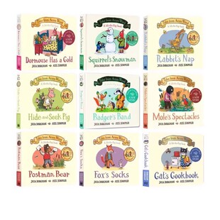 橡树林故事集 纸板翻翻书 4册 英文原版绘本 Tales from Acorn Wood 咕噜牛作者Julia Donaldson朱莉娅唐纳森儿童启蒙认知故事书