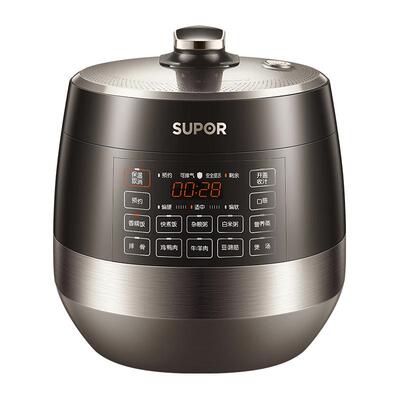 苏泊尔电压力锅0涂层不锈钢球釜双胆5L大容量智能多功能电高压锅