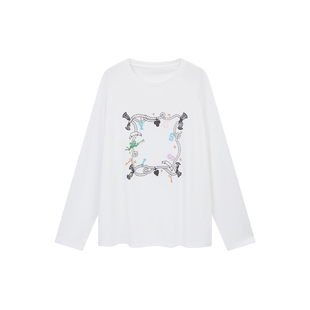 YUSSI【雪影与白衫】2/22号10:00上新~天丝防晒印花长袖T套头上衣