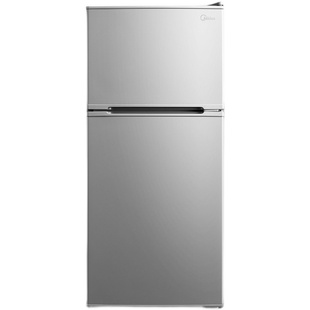 美的冰箱家用出租房小型节能双开两门迷你二人冷藏冷冻112升官方