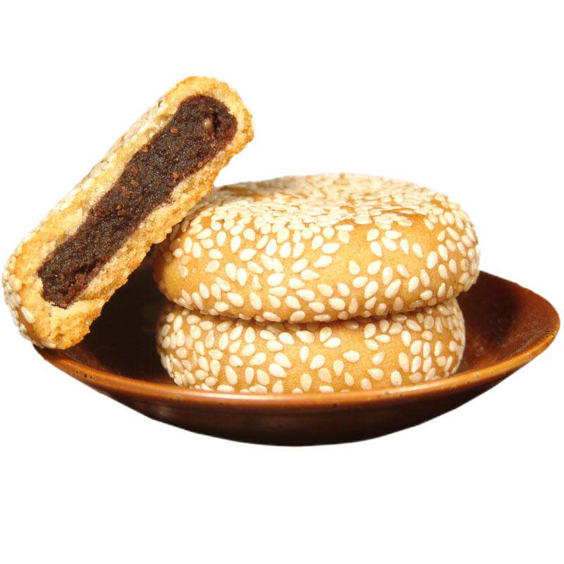 上海芝麻饼传统原味椒盐味中老年学生代早餐食品无糖精零食专卖店