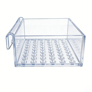 鱼缸挂钩式干湿分离盒背滤侧滤亚克力滴流盒过滤杂质盒雨淋滴流盒