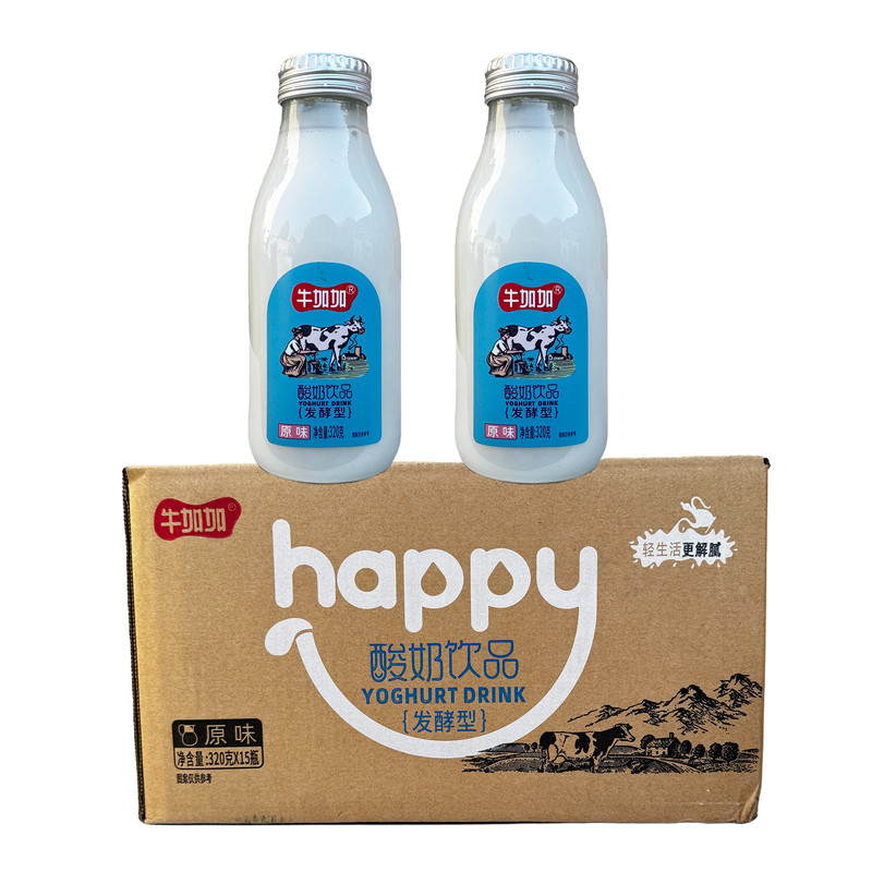 牛加加发酵型原味酸奶饮品含乳饮