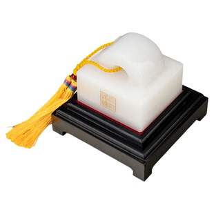 福雅禄玉石大印章玉玺财印官印仿古摆件办公桌博古架中式装饰工艺