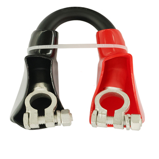 加长 铜正品蓄电池正负极串连线电瓶连接线大货车24V双电瓶串联线