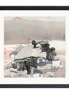 相框素描剪纸字画书法中式定制