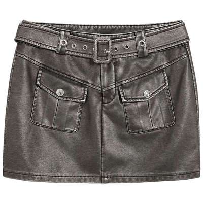 bebe冬季新款短款皮裙半身裙