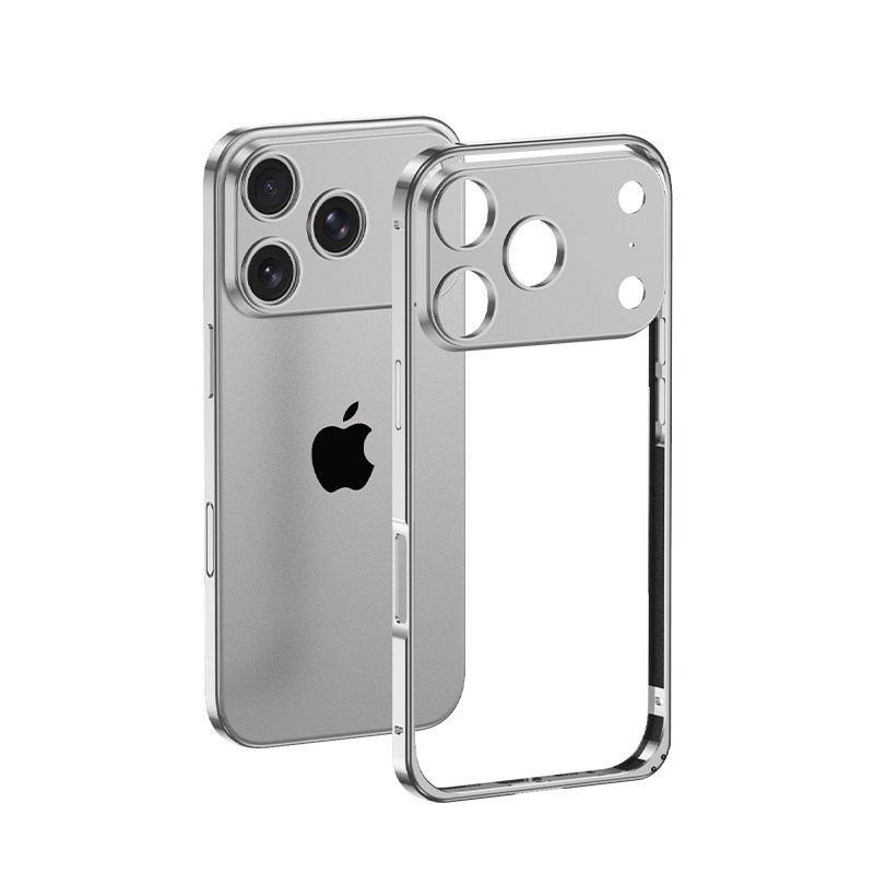 芊宸适用苹果18promax手机壳钛金属边框新款超薄iPhone17Promax保护套iPhone18promax全包防摔18pro高级外壳