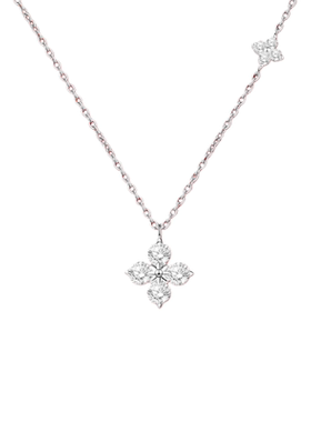 「双生四叶草」纯银s999项链女轻奢小众设计高级感锁骨链生日礼物