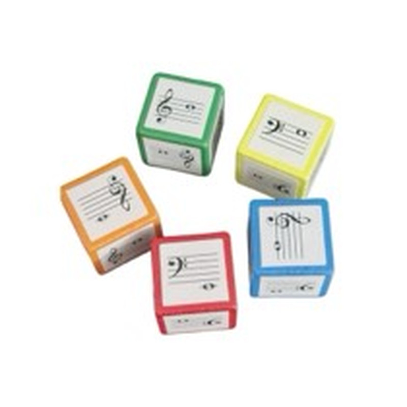 五线谱骰子音乐教具启蒙老师神器音符乐理趣味识谱榉木材质小提琴