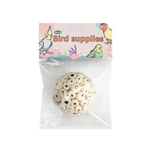 鹦鹉玩具球鸟啃咬磨嘴玉米皮球土茯苓球海草球草编藤球通草球批发