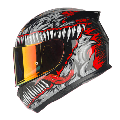 赛车盔跑盔碳纤维四季防雾FF801