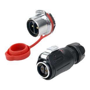 Cnlinko凌科LP-24防水航空插头2芯25A正反装设备用快速电源接插件