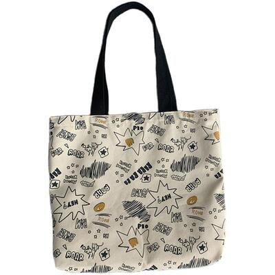 大容量女儿国王的店原宿帆布包