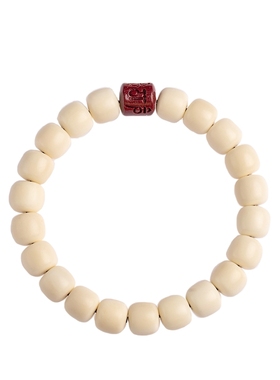 天然菩提和田玉纯银本命像手链女