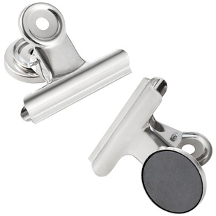 仓库物料卡夹子货架标识牌吊牌库存卡片磁力夹库房存料标签磁吸夹