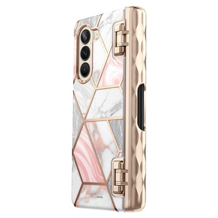 美国i-Blason 适用三星Galaxy Z Fold5手机壳w24保护套全包壳膜一体5G防摔折叠屏幕带笔槽笔套透明tpu软时尚