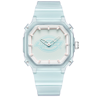 Dickies薄荷糖小冰块手表新款女学生果冻表男时尚百搭透明表318