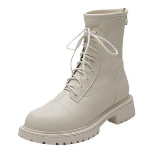 微笑向暖 复古马丁靴女2024年新款英伦风靴子秋冬靴显瘦短靴鞋子