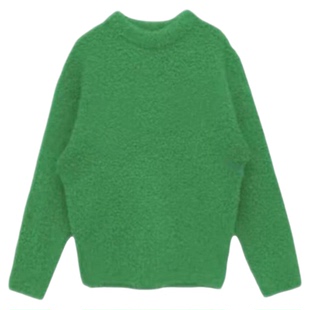 骄阳似我赵今麦聂曦光同款绿色高领毛衣女秋冬软糯套头外穿针织衫