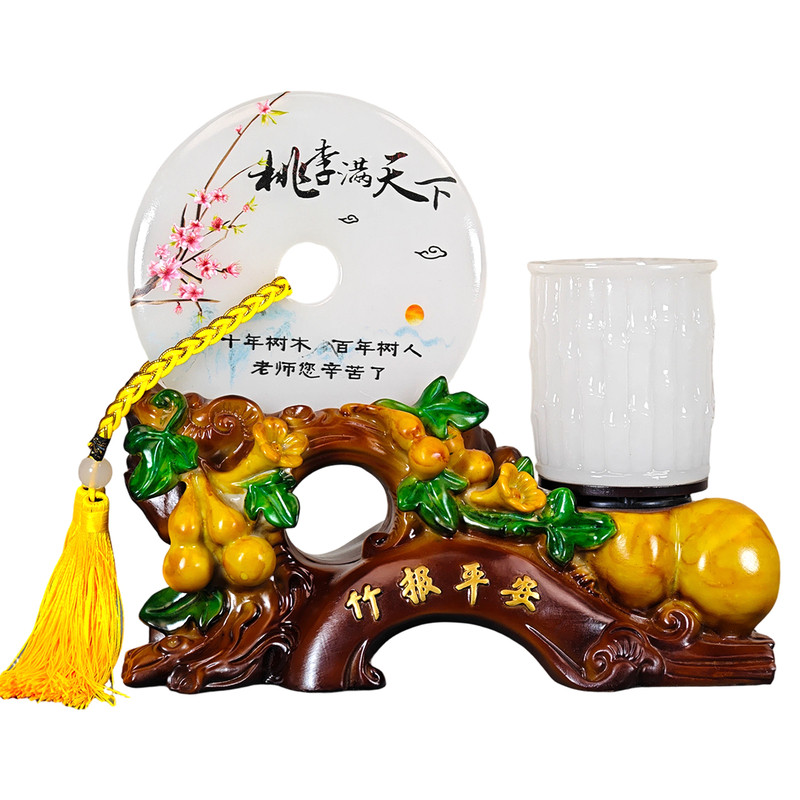 树脂笔筒摆件毕业谢师恩礼盒装