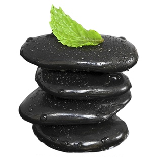 100斤黑色鹅卵石大小黑石头庭院铺地铺路花园造景天然雨花石原石