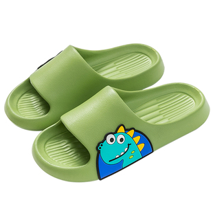 可爱小恐龙儿童拖鞋男童中大童夏季2024新款防滑亲子宝宝凉拖女童