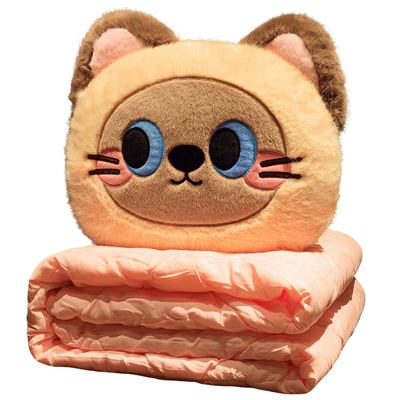 加厚抱枕被子两用办公室折叠枕头