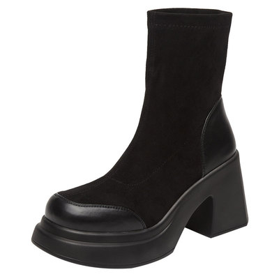 达芙妮小个子弹力瘦瘦靴女