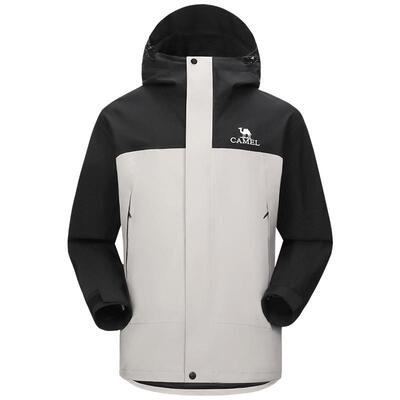 骆驼户外北风三合一冲锋衣男 抓绒/羽绒内胆三防外套女防水登山服