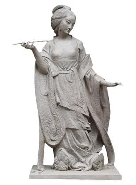 晋代历史雕像玻璃钢仿铜校园