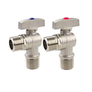 全铜球芯三角阀4分 热水器专用大流量球阀全通径冷热开关全开角阀