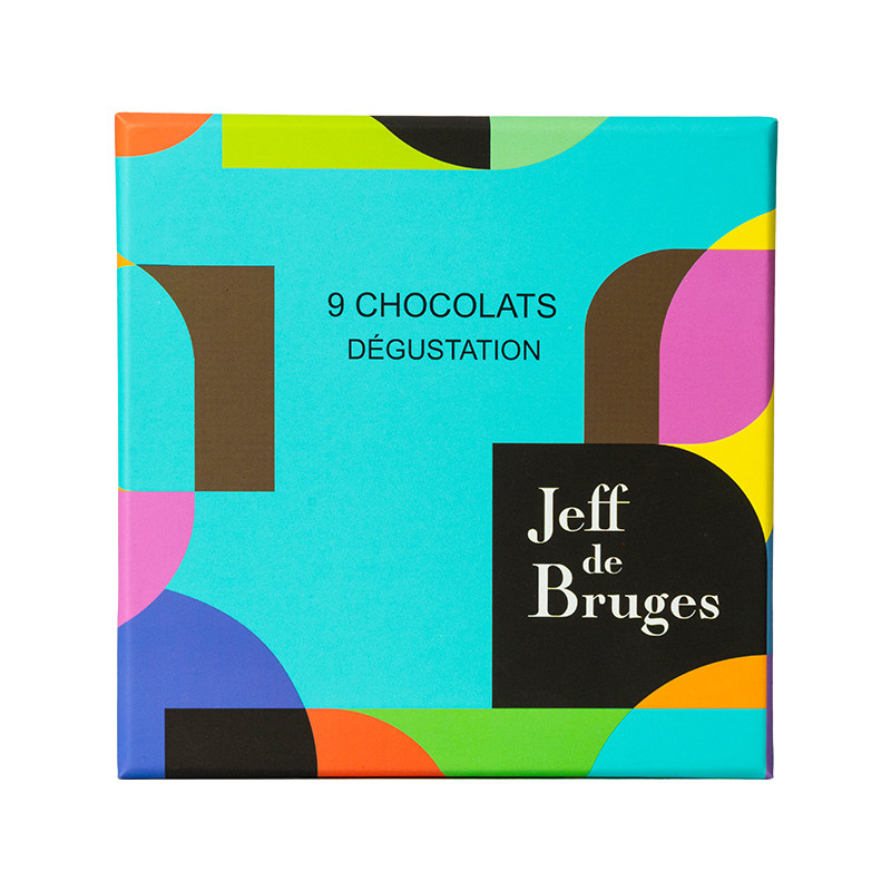 Jeff de Bruges 法国进口9种口味纯可可脂黑巧巧克力伴手礼送女友