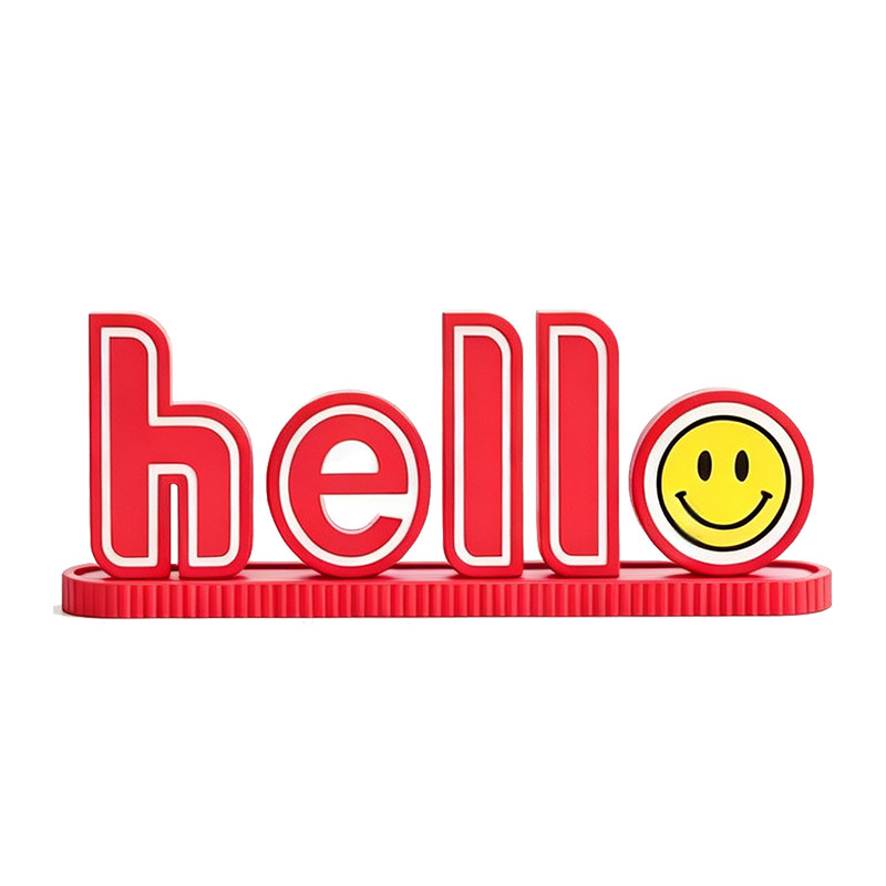多巴胺创意英文字母HELLO家居装饰品桌面摆件艺术个性电视柜摆台
