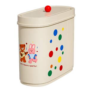 壁挂卫生间垃圾桶厕所家专用带盖大号大容量粘钩纸篓高颜值夹缝窄