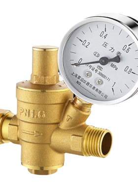 家用自来水减压阀黄铜热水器净水器稳压阀活接内外丝4分6分可调式