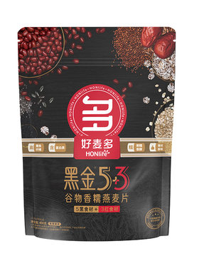 好麦多五黑五白燕麦片多谷物麦片