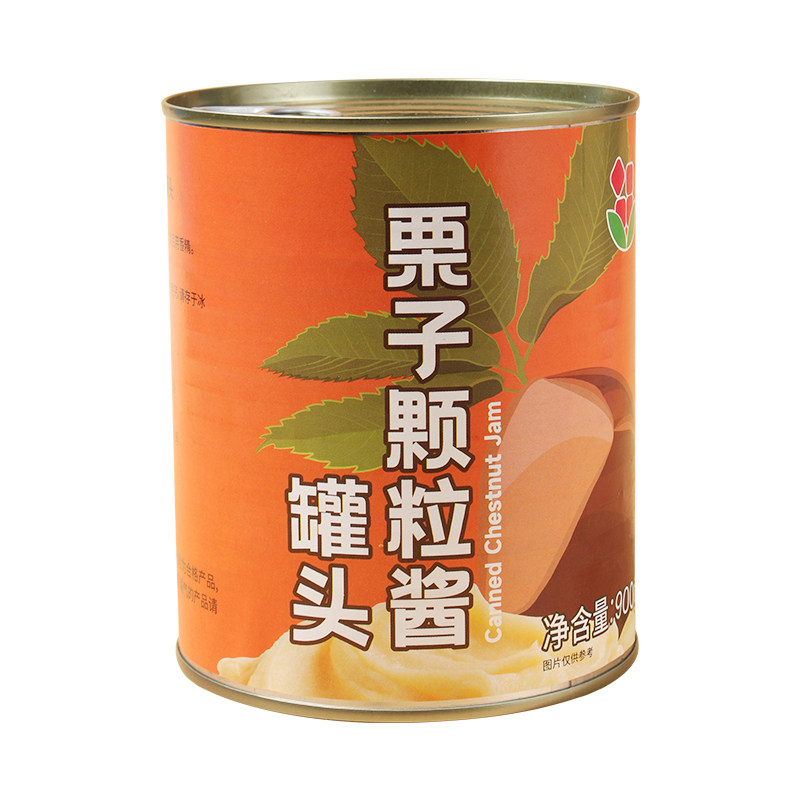 板栗泥酱罐头即食甜品糖水烘焙用