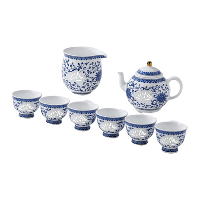 景德镇心如莲花茶具陶瓷