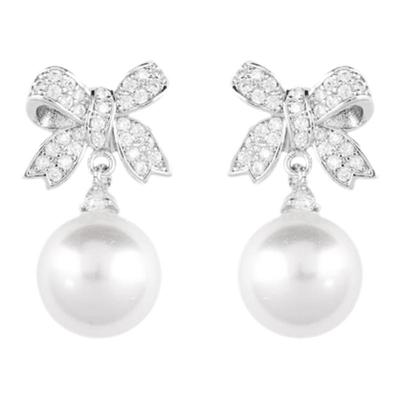 蝴蝶结珍珠款蚊香盘耳夹