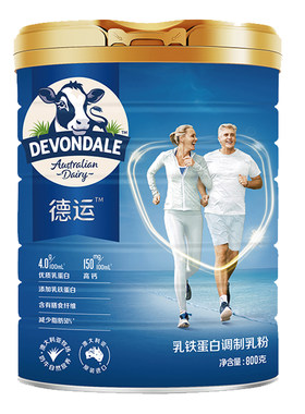 德运中老年人牛奶粉乳铁蛋白高钙