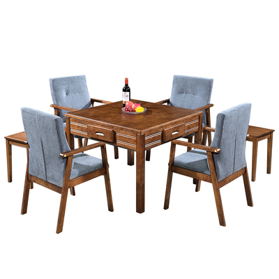 麻将桌两用餐桌实木一体家用