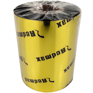 丰益捷HM410全树脂碳带色带珠宝覆膜标签PET哑亚银纸抗刮耐磨防水防油标签条码打印机50 60 80 90 110mm*300M