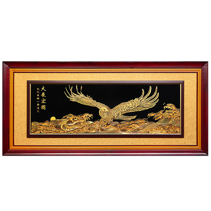 五牛图铜雕画客厅办公室背景墙画