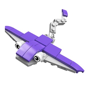 海洋小动物积木儿童益智拼装玩具男孩昆虫小颗粒恐龙立体拼图礼物