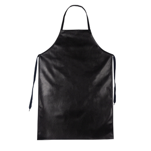 黑色防水防油挂脖PU皮革围裙成人家用厨房水产加厚工作服男女围腰
