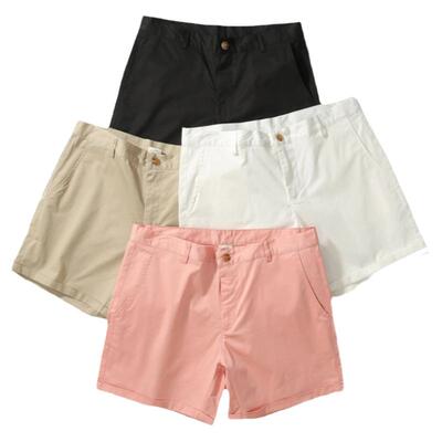 直筒休闲裤男微弹免烫三分裤腰带